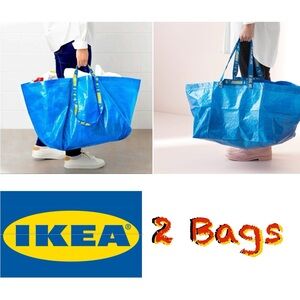 🌀2-PACK🌀 Shopping Bag Frakta Laundry Tote Bag Ikea Bag 19 Gallon